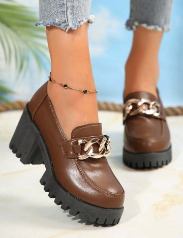 
						Pantofi SHEIN, maro