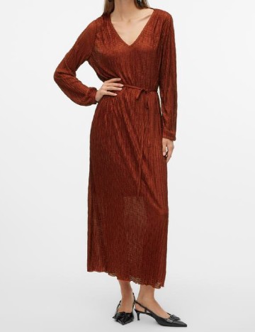 
						Rochie lunga Vero Moda, caramiziu