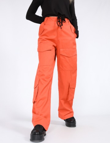 
						Pantaloni Vero Moda, portocaliu