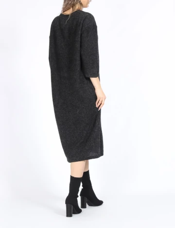Rochie medie Vero Moda, gri inchis