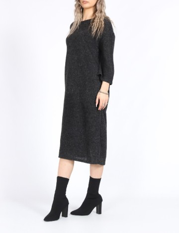 Rochie medie Vero Moda, gri inchis