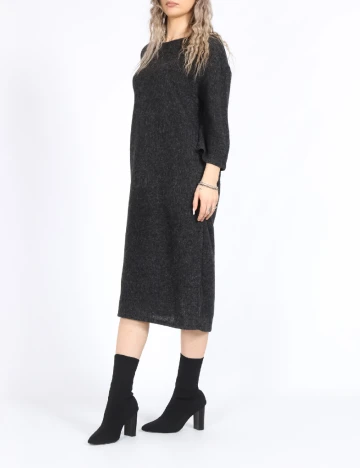 Rochie medie Vero Moda, gri inchis