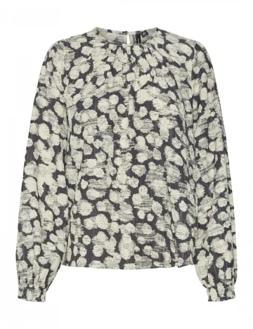 Bluza Vero Moda, crem/gri