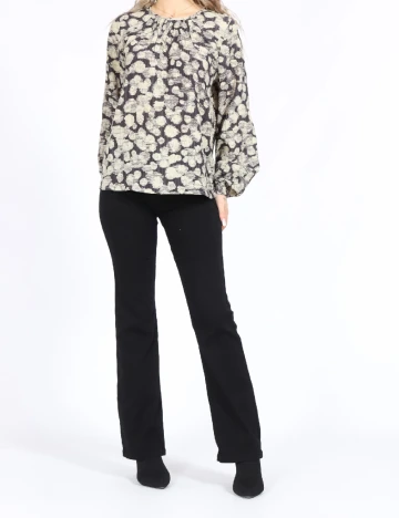 Bluza Vero Moda, crem/gri