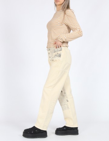 Bluza Vero Moda, maro/alb