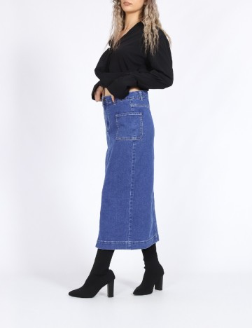 Fusta Vero Moda, albastru