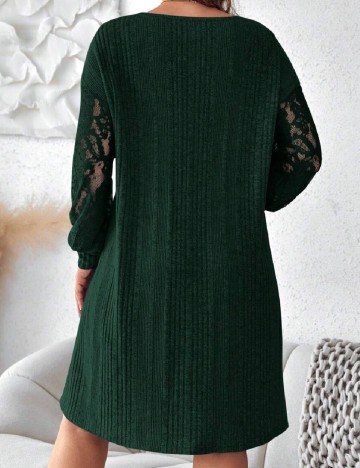 Rochie scurta SHEIN CURVE, verde
