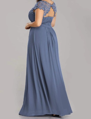 Rochie lunga Ever-Pretty, albastru