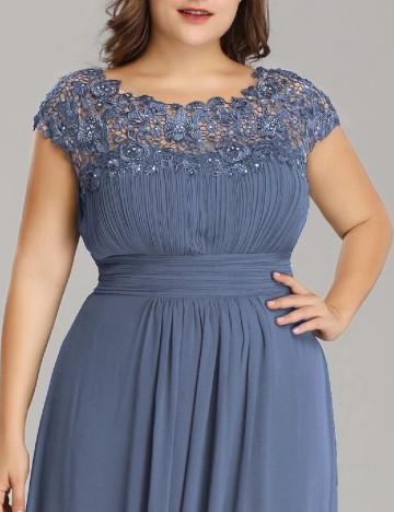 Rochie lunga Ever-Pretty, albastru