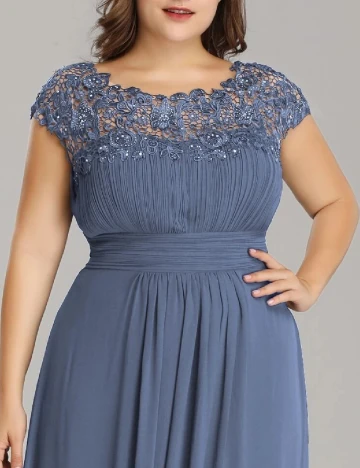 Rochie lunga Ever-Pretty, albastru
