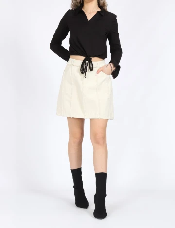 Fusta Vero Moda, crem