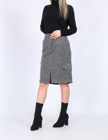 Fusta Vero Moda, gri