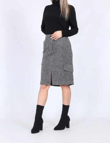 Fusta Vero Moda, gri