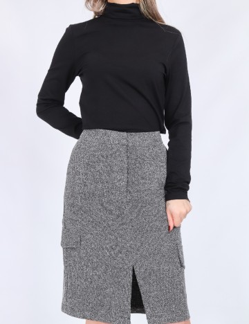 Fusta Vero Moda, gri