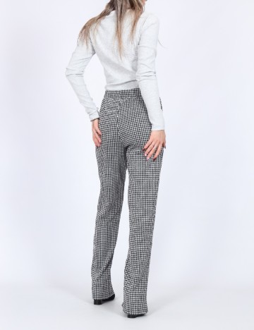 Pantaloni Vero Moda, alb/negru