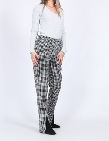 Pantaloni Vero Moda, alb/negru