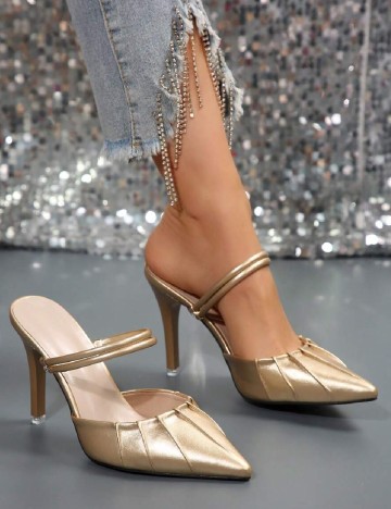 
						Pantofi SHEIN, auriu