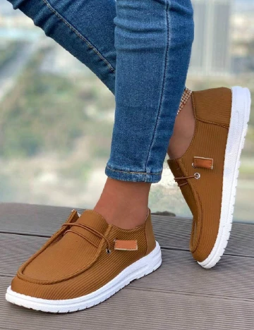 Mocasini SHEIN, maro