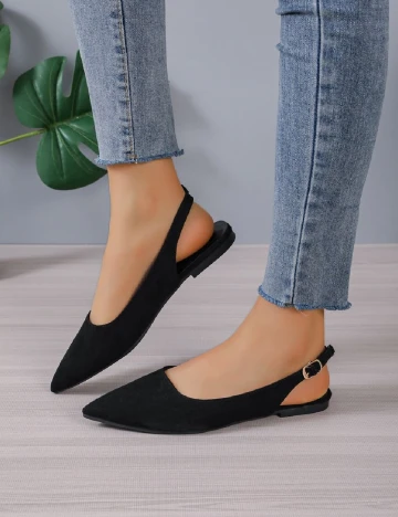 Balerini SHEIN, negru Negru