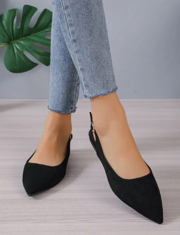 Balerini SHEIN, negru Negru