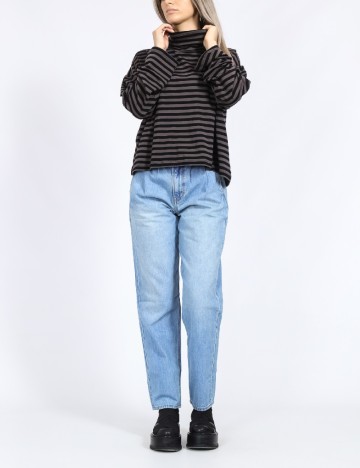 Bluza Vero Moda, negru/gri