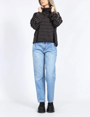 Bluza Vero Moda, negru/gri