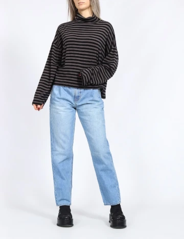 Bluza Vero Moda, negru/gri