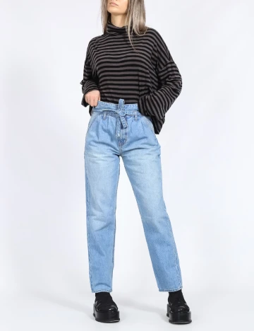Bluza Vero Moda, negru/gri