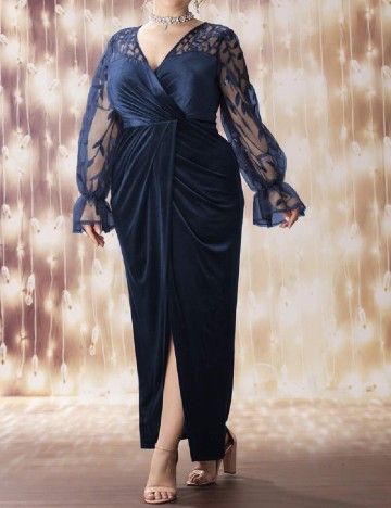 
						Rochie lunga SHEIN CURVE, albastru