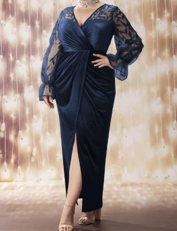 Rochie lunga SHEIN CURVE, albastru