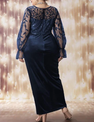 Rochie lunga SHEIN CURVE, albastru