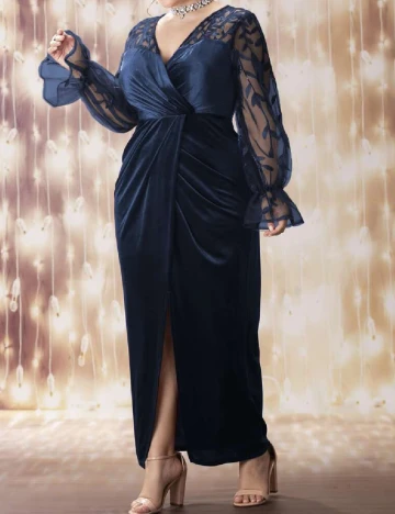 Rochie lunga SHEIN CURVE, albastru