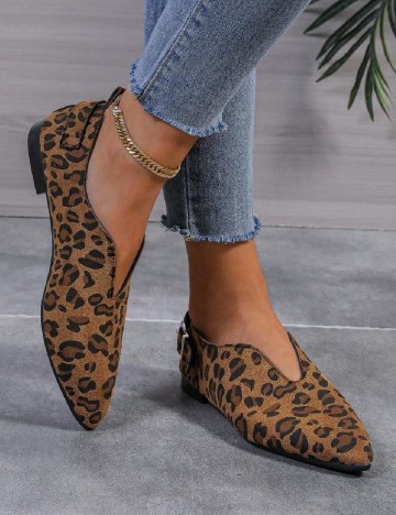 
						Balerini SHEIN, animal print