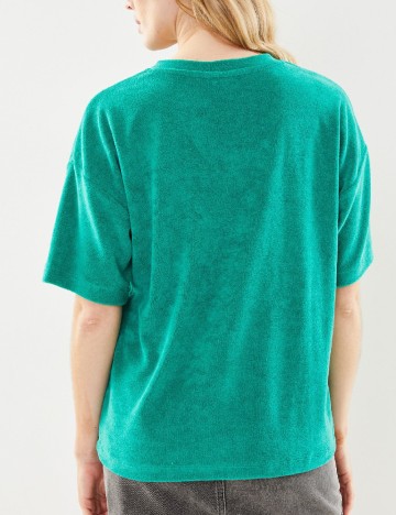 Tricou Oversize Pieces, verde