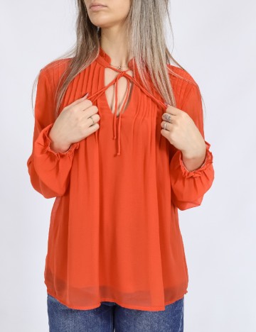 Bluza Vero Moda, portocaliu