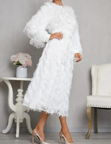 Rochie medie SHEIN, alb