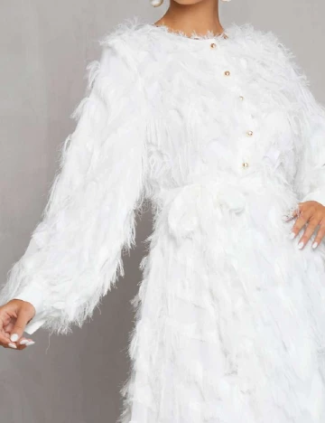 Rochie medie SHEIN, alb