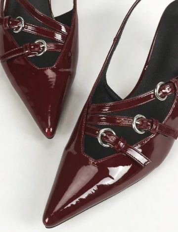 Pantofi SHEIN, visiniu