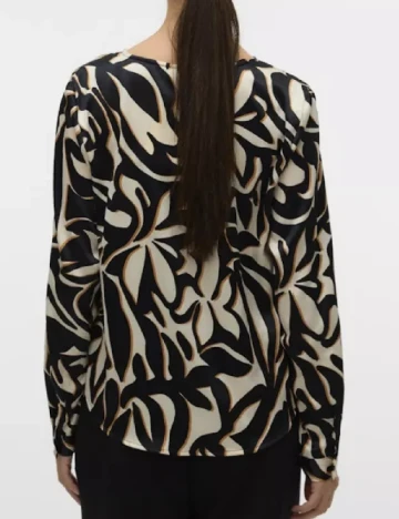 Bluza Vero Moda, crem/negru