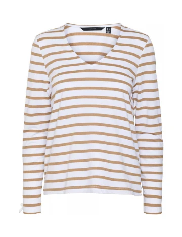Bluza Vero Moda, alb/maro