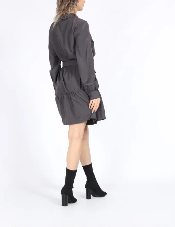 Rochie scurta Vero Moda, gri petrol