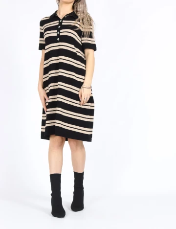 Rochie scurta Vero Moda, negru/crem