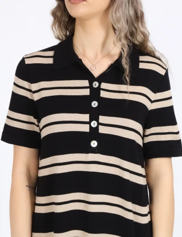 Rochie scurta Vero Moda, negru/crem