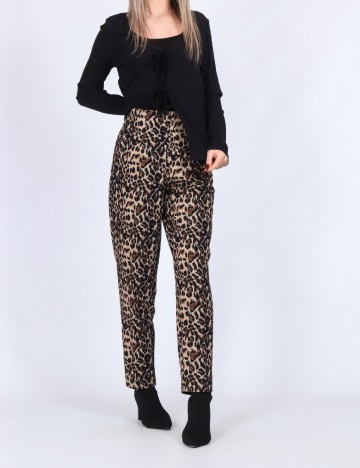 
						Pantaloni Only, animal print