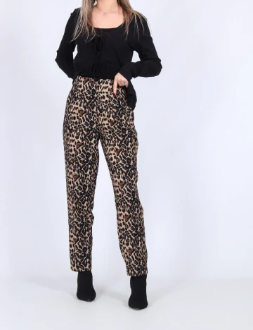 Pantaloni Only, animal print