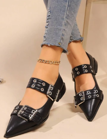 Balerini SHEIN, negru Negru