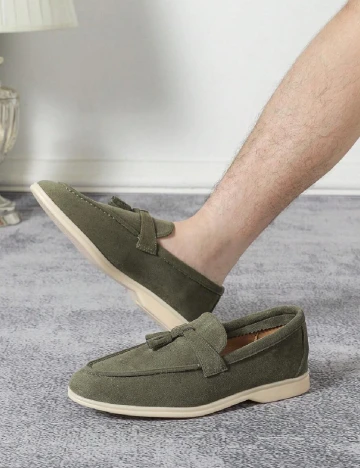 Mocasini SHEIN, verde Verde