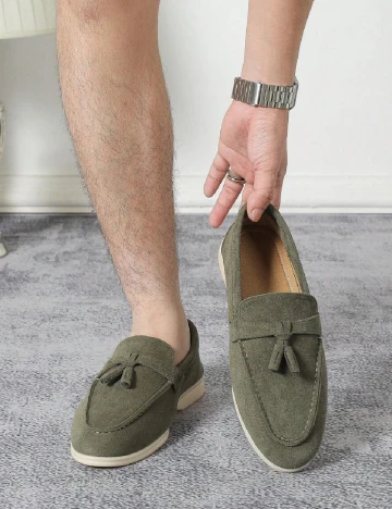 Mocasini SHEIN, verde Verde
