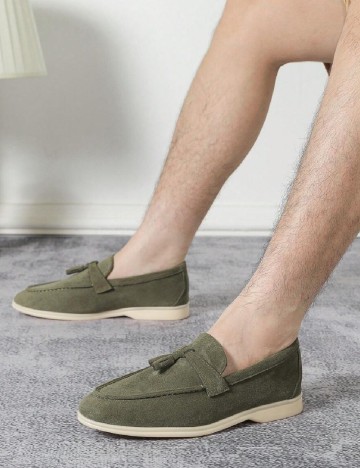 Mocasini SHEIN, verde