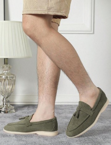 Mocasini SHEIN, verde